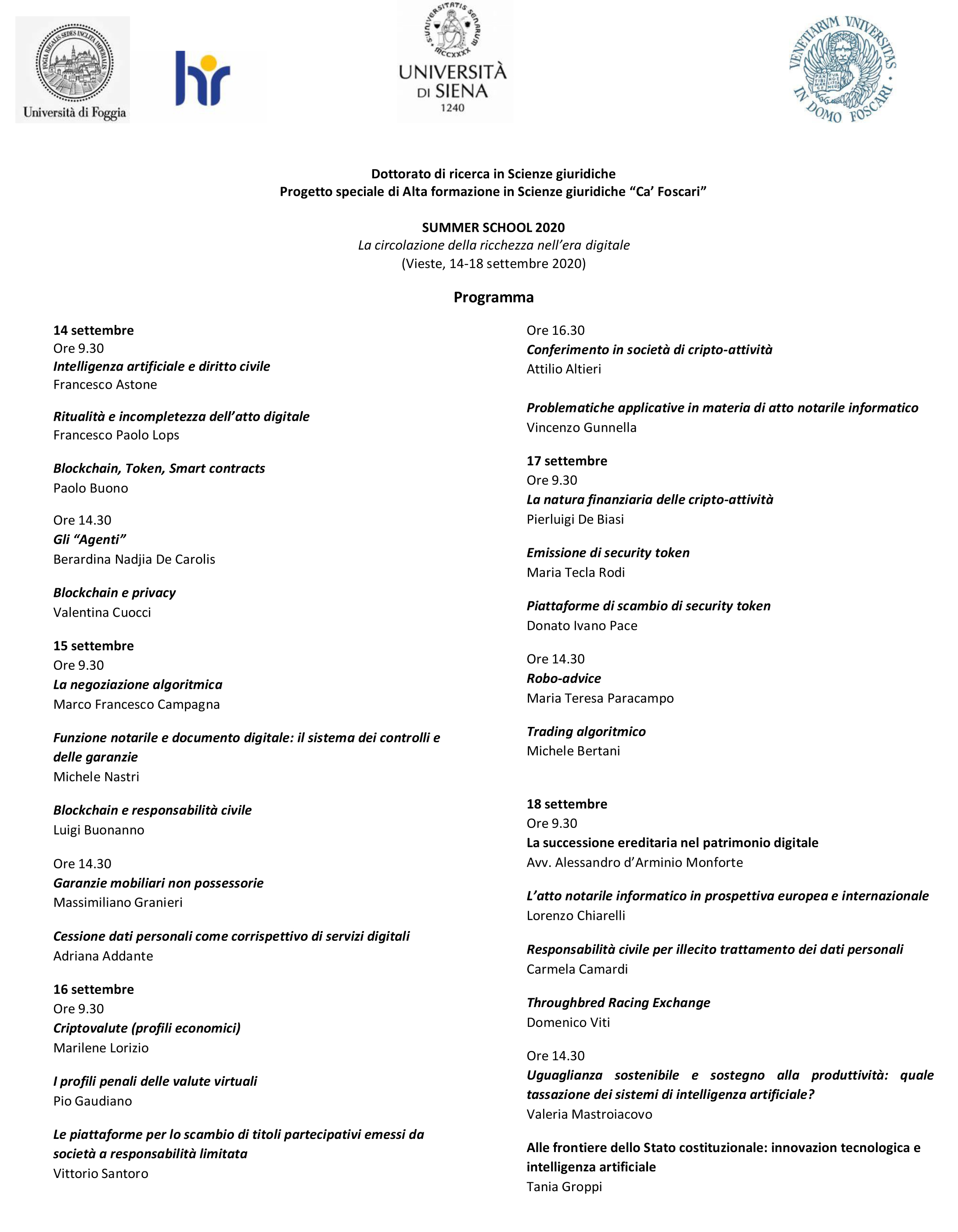 summerschool-il_programma_dei_lavori